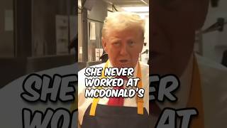 Trump Cooking Fries at McDonalds and KAMALA Never Did trump harris shorts [upl. by Rhodie]