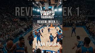 NBA Power Rankings Review Week 1 [upl. by Dyrrej]