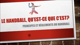 Les Règles en Handball [upl. by Inig]