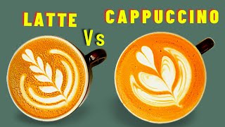 CAPPUCCINO VS LATTE What’s the difference between amp How do you make a Cuppaccino and latte [upl. by Brenner]