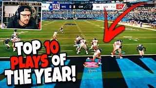 Reacting to My Top 10 Plays of the Year from Madden 20 [upl. by Helm]