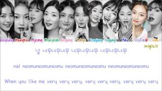 IOI 아이오아이  Very Very Very 너무너무너무 Lyrics [upl. by Annorah]