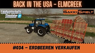 LS22  Elmcreek 034  Erdbeeren verkaufen  Lets Play HD [upl. by Haimirej]