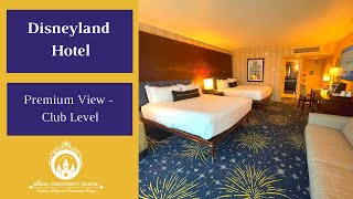 Room Tour Disneyland Hotel  Premium View  Club Level [upl. by Annaej423]