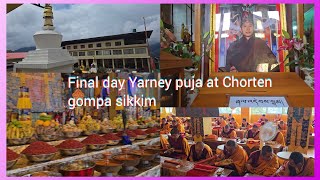 Chorten gompa 33rd yarney puja final day wodzer vlog [upl. by Halivah]