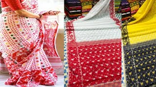 Soft Cotton Dhakai jamdani Saree [upl. by Linus]