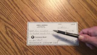 How to write a check [upl. by Stauder384]