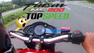 Pulsar NS200 Velocidad Máxima Top speed 😱 🚀 [upl. by Aeresed]