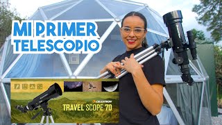 Mi primer telescopio🚀  Travel Scope 70 Celestron Review y Unboxing [upl. by Cung]