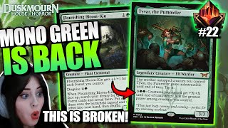 The BEST Mono Green deck in Standard💚Top 22 MTG Arena [upl. by Branca]