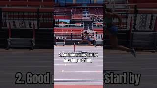 3 hurdle tips for beginners 🚧🏃🏾‍♀️ shorts hurdles trackandfield [upl. by Alehs]