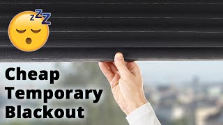 Removable Blackout Window Covering from IKEA  Cheap Easy No Film Shade or Curtain [upl. by Bernette]