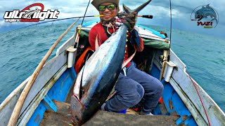 Yellowfin Tuna VS Capung 13lb ft Shimano Stradic fl 1000HG  Extreme Ultra Light Jigging [upl. by Silvanus]