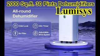 Lumisys 2000 Sq Ft 30 Pints Dehumidifiers OverviewDetailsReviews [upl. by Uri207]