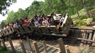 Big Grizzly Mountain Runaway Mine Cars POV Hong Kong Disneyland Roller Coaster OnRide [upl. by Osbert]