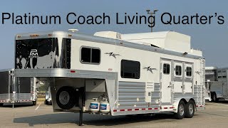 Platinum Coach 3 Horse Living Quarters Gooseneck [upl. by Huston]