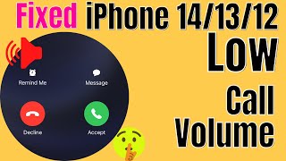 How to Increase Low Call Volume on iPhone 15 14 13 Pro amp 12 Pro Max iOS 18 2025 [upl. by Annaerb]