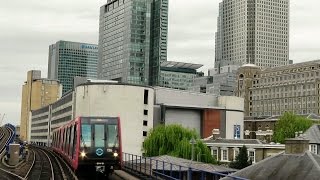 London Riding the DLR Train from Bank to Woolwich Arsenal via London City Airport [upl. by Netnilc43]