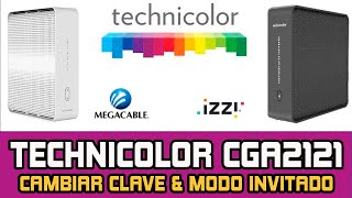 Tutorial Cambiar Contraseña Password del Modem Megacable Technicolor CGA2121 Activar Modo Invitado [upl. by Nomzed277]