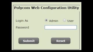 Polycom phone Web interface [upl. by Kellby]