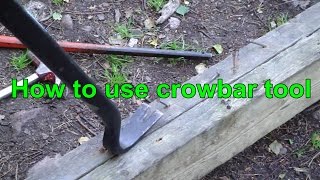 How to use crowbar tool [upl. by Gale]