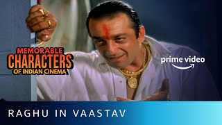 Sanjay Dutt as Raghu  Memorable Characters of Indian Cinema  Vaastav  Amazon Prime Video [upl. by Attirb562]