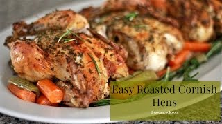 Tender Juicy Easy Roasted Cornish Hens [upl. by Dyna890]