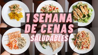 UNA SEMANA COMPLETA DE CENAS SALUDABLES  Michela Perleche [upl. by Navy588]