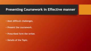 Effective Coursework Writing [upl. by Akinod]