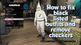 How To Fix BlackListed Items And Keep The Duffel Bags Checkboard Clothing Fix Gta 5 [upl. by Arty]