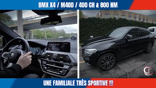 BMW X4 M40d  2022  le test dune familiale très sportive  Stage 1 400 CH sous le capot et 400 NM [upl. by Fitz]