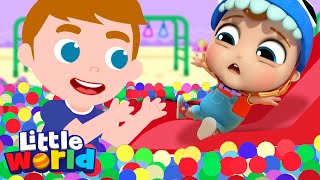 Play Safely At The Playground  Playtime Song  Little World Kids Songs amp Nursery Rhymes [upl. by Notelrac302]