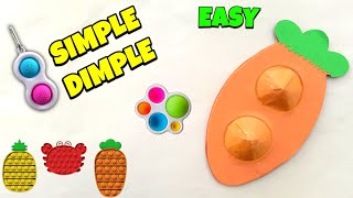 How To Make a Simple Dimple  DIY Simple Dimple  Simple Dimple Fidget Toy Homemade [upl. by Aiker]