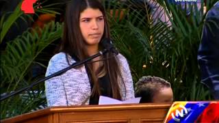 El conmovedor discurso de Rosinés Chávez dedicado a su padre Hugo Chávez [upl. by Prowel]