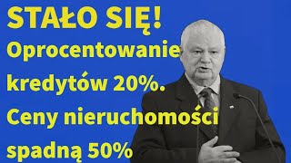 Oprocentowanie kredytów 25 Ceny domów spadną na dno [upl. by Dulce184]