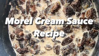 Cooking with Morel Mushrooms Delectable Simple Morel Cream Sauce Decipe [upl. by Loise]