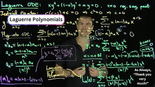 The Laguerre Differential Equation and Laguerre Polynomials [upl. by Etteinotna174]