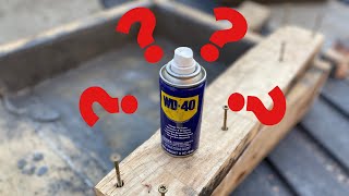 WD 40 as a DIY Concrete Form Release Agent [upl. by Ruhtua]