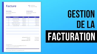 Gestion de la facturation  devis bon de commandelivraison facture payéeimpayée  Excel Avancé [upl. by Ahsiekal]