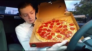 Little Caesars HotNReady Classic Pepperoni Pizza  Food Review [upl. by Suoicserp]