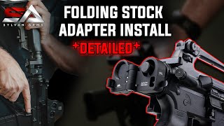 Detailed Sylvan Arms Gen 3 Folding Stock Adapter Install [upl. by Gawen]