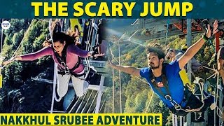 COUPLE GOALSNAKKHUL SRUBEE SCARY BUNGY JUMPING  LittleTalks [upl. by Rother]