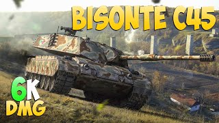 Bisonte C45  5 Kills 6K DMG  Too easy  World Of Tanks [upl. by Nagah537]