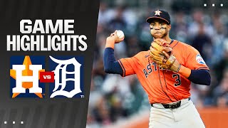 Astros vs Tigers Game Highlights 51024  MLB Highlights [upl. by Ashely69]