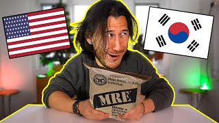 Trying Korean Russian and American MREs [upl. by Irtemed]