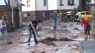 Unwetter im Kreis Hersfeld Rotenburg [upl. by Atnauqahs]