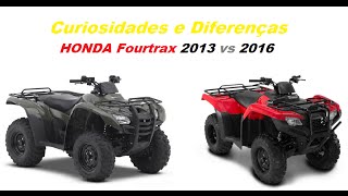 Quadriciclo Honda Fourtrax 2016 Curiosidades e Comparações [upl. by Dorcia]