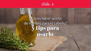 ¿Cómo hacer aceite de romero para el cabello Y tips para usarlo  Cocina Delirante [upl. by Trisa720]