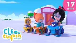 Deportes de invierno y más episodios completos de Cleo y Cuquín  caricaturas de la Familia Telerín [upl. by Lidah]