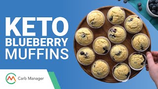 Keto Blueberry Muffins Recipe Sugar Free Low Carb [upl. by Favin]